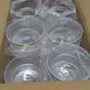 30 Pack Clear Champagne Tower Glasses 7OZ Plastic Martini Glasses Champagne Coupe Glass Cocktail Glass with Gold Rim Champagne Flutes Stackable Stemmed Coupe Glass for Weddings Birthday Party