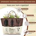 Mimi Gifts, Garden Kit Gifts for Mimi Mothers Day from Grandkids Gardening Tools and Durable Garden Tools Organizer Tote, Ideal Gardening Set for Women on Plant Lover Birthday Present Brown
