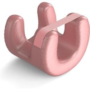 Anti-Wrinkle Beauty Sleep Pillow  Memory Foam for Side Sleepers & Skin Care, Ergonomic Neck Support with Silk Satin Fabric (Pink)