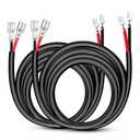 Nilight LED Light Bar Wiring Harness 2 PCS 12 AWG Extension Kit 10 Feet for Off Road Work Lights Driving Fog Boat Lighting