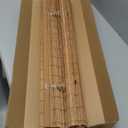 LazBlinds No Tools No Drill Cordless Bamboo Roman Shades, Light Filtering Window Treatment, Roll Up Bamboo Blinds for Window 32'' W x 64'' H, Squirrel