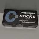 FuelMeFoot 3 Pack Copper Compression Socks - Compression Socks Women & Men Circulation - Best for Medical,Running,Athletic (Large-X-Large, 001 Black-Classic)