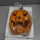 Light Up Halloween Pumpkin Decor Jack-O-Lantern Solar Outdoor Pumpkin Lights Halloween Decorations for Porch Yard Garden Lawn Patio,Scary Face Pumpkin