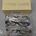 Gaoye 4-Pack Readers for Women, Blue Light Blocking Reading Glasses, Stylish Reading Glasses for Women in 4 Patterns +2.0