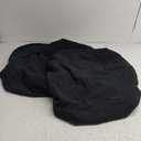 Smiry Waterproof Couch Cushion Covers, Stretch Jacquard Thick Sofa Cushion Covers, Washable Seat Slipcover Elastic Furniture Protector for Pets, Kid (3PC, Black)