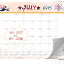 2026 Desk Calendar Large 22x17  Desk Top Calendar 2026 with plastic cover (Sand (July 2025-Dec 2026))