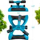 Joeys Sprinkler for Yard, Rotating Garden Sprinkler for Large Area Coverage, Lawn and Yard Sprinklers (Blue)