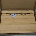 REEZHEE Bamboo Reading Stand Reading Stand Multi-Functional Adjustable Book Clip for Students Reading Books Test Over Bookshelf Reading Books on Bookshelf Cookbook Rack Music Stand, Primary middle 
Size: Brown Large