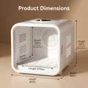 Ultra-Quiet Pet Dryer Box for Cats and Small Dogs - 360 Fast Drying, Adjustable Temperature, Transparent Design, Stress-Free Hands-Free Grooming Solution