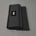 China Storage Containers, Platter Storage 17" x 13" x 6" for Dinnerware Storage and Transport, 5 Large Felt Dividers Included, Hard Shell and Stackable (Black)