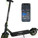 Electric Scooter for Adults, Folding E Scooter with 500W Motor 19 Mph Top Speed 18 Miles Range, 8.5" Solid Tires Folding Commuting Motorized Kick Scooter (Green - 7.8AH Battery Dual Rear Suspension)