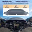 Smoke 4.5Motorcycle Wave Windshield Windscreen Compatible for Harley 2014-2023 Harley Davidson Touring Street Glide/Electra Glide/Ultra Limited/Tri Glide FLHT FLHX FLHXS FLHTK