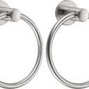 BGL Towel Ring Brushed Nickel, Bath Hand Towel Ring Stainless Steel Round Towel Holder for Bathroom 2Pac