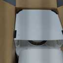 Gardner Pet 1.7 Gallon Automatic Dog Water Bowl Dispenser 6.5L Gravity Water Feeder with Stainless Steel Bowl & Maifan Stone Filter, BPA-Free for for Cats and Dogs (White, 1.7 Gallon)