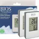 Bios Indoor/Outdoor Wireless Thermometer (Silver) (6-Inch x 6.25-Inch x 0.6-Inch)