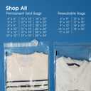 Spartan Industrial - 18 X 24 (100 Count) Self Seal Clear Poly Bags with Suffocation Warning for Packaging, Clothes - Resealable Glue