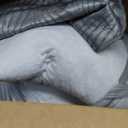 Madison Park King Comforter Set Raised Jacquard Texture Comforters King Size Bed, All Season Down Alternative Bedding King Size Comforter, Decorative Pillows, Matching Shams, Riva, King Grey 5 Piece