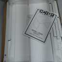 MARTY Kitchen Countertop Organizer Cabinet Shelf, 17x12.4 Large Spice Racks Counter Shelf Microwave Oven Rack Desktop Storage Organization for Kitchen, Office, Metal & Wood, White