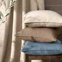 MIULEE Euro Sham Pillow Covers for Bed 26x26, 2 Pack Natural Linen Thick & Textured Decorative Throw Pillow Covers, Neutral Cushion Cases, Modern Farmhouse Home Decor, No Filling