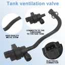 13907537113 Fuel tank breather valve Fuel Tank Ventilatio Fuel Tank Breather Valve 2000-2013 for BMW 5,6,7, Series X5 5 Series E60 E61 E64 E53 E70 550i 650i Replac # 13907537113 V20770042 XELV142