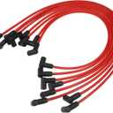 ACROPIX Car Spark Plug Coil Wires Ignition Coil Harness Cable 8mm Fit for Chevy Small Block with HEI Cap - Pack of 8