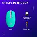 Logitech G305 Lightspeed Wireless Gaming Mouse, Hero Sensor, 12,000 DPI, Lightweight, 6 Programmable Buttons, 250h Battery, On-Board Memory, Compatible with PC, Mac - Mint