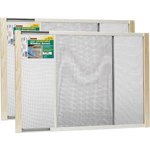 Frost King 2AWS1837 WB Marvin Adjustable Window Screen, 18in High x Fits 21-37in Wide (2 Pack)