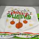 FuWeave 6 Pcs Lime Green Christmas Chair Covers Christmas Chair Back Covers Xmas Chair Protector Slipcovers Washable Winter Dining Room Seat Covers for Home Hotel Kitchen Decorations,Missing 4pcs