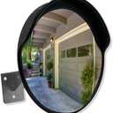 SECURITYMAN 12-Inch Convex Mirror for Blind Spots – Indoor Security Mirror for Close Range Viewing Up to 20 Ft – Shatterproof with Wide Fisheye 90° View