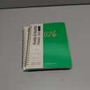 2 x 2026 Planner, Weekly and Monthly Planner for Women, January 2026 - December 2026, Hardcover 2026 Calendar Planner Book with Tabs, Inner Pocket, Spiral Bound, Perfect for Office Home School Supplies - A5 (6.3" x 8.5"), Racing Green