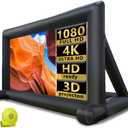 33ft Outdoor Inflatable Movie Screen, No Seam Projector Screen with Air Blower, Support Front & Rear Projection