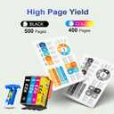 923 Ink Cartridges for HP Printers Compatible for HP 923 Ink Cartridges Work for HP OfficeJet Pro 8135e 8130e 8125e 8138e 8139e 8120e Ink Cartridges Without Chip (4 Pack, Black Cyan Magenta Yellow)