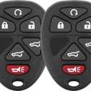 Key Fob Replacement for 2007-2014 Chevy Suburban Tahoe GMC Yukon/ 12-17 Traverse/ 07-13 Escalade Car Keyless Entry Remote Control,OUC60270 OUC60221,6 Buttons, 2Pcs