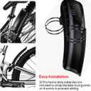 2 PCs Universal Mountain Bike Fender, MTB Bicycle Fenders Rear + Front Mountain Bike Mud Guard Set, 14.37" Length 3.15" Width, 14.37*3.14*1.77"