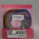 SARLA Syntheic Feather Hair Extensions 100 Pcs Colored Hair Piece for Women 10 Mixed Colors 16 Inch