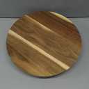 Juvale Round Acacia Wood Cake Stand for Wedding, Wooden Serving Platter for Appetizers and Desserts (12.75 Inches)