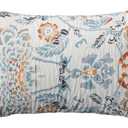 Creative Co-Op Floral Cotton Lumbar Pillow, Multicolor