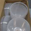 30 Set 34oz Clear Plastic Drink Buckets with Lids and Straws Disposable Iced Coffee Cups Rum Buckets for Cocktail Parties Smoothie Cup Bulk with Handles for Beach Pool Party Supplies