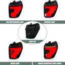 Letsdate Tail Lights Fit For 5th Gen(N280) Toyota 4Runner 2010-2024 Pickup Truck SR5 Limited TRD Off Road All Models 2010-2024 w/Dynamic Animation w/Amber Sequential Turn Signal, Smoked Style