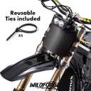 Electric Bike Front Number Plate - Imitation Carbon Fiber Electric Dirt Bike Accessories for for Sur-ron Light Bee S/X / X160 / X260