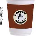 5 x BILLMOSS Pop Up Finger Gag Gifts, 4 Inch Fake Coffee Cup Christmas White Elephant Gifts for Adults, Funny Office Prank for Men, Surprise Squeeze Joke for Coworkers, Family and Friends