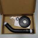 OFFO Shower Arm with Flange, 6 in Wall Mount Replacement Angle Shower Head Arm Wall-Mounted For Fixed Shower Head & Handheld Showerhead, Matte Black