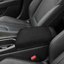 faccaibbg Leather Armrest Cover for 2021-2025 Hyundai Elantra Accessories(Black). Custom Fit, Waterproof Anti-Slip Console Protector Easy Installation(Only Fit for Left-Hand Automatic Brake)