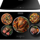 Electric Server Warming Tray,Food Warmer for Parties,9 Adjustable Temperature Control,6 Hours Timer,Ultra Slim Warming Tray,for Buffets,Restaurants,House Parties, Party (23.6" x 15.7")