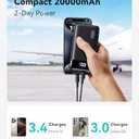 ZGear High Capacity LCD Display Power Bank - Black, 20000 mAh