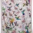 Hummingbird Throw Blanket Butterfly Hummingbirds Theme Blanket for Women Girls Hummingbird Gifts for Bird Lovers Bird Flower Blanket for Couch Bed Outdoor 40"x50"for Kids/Child