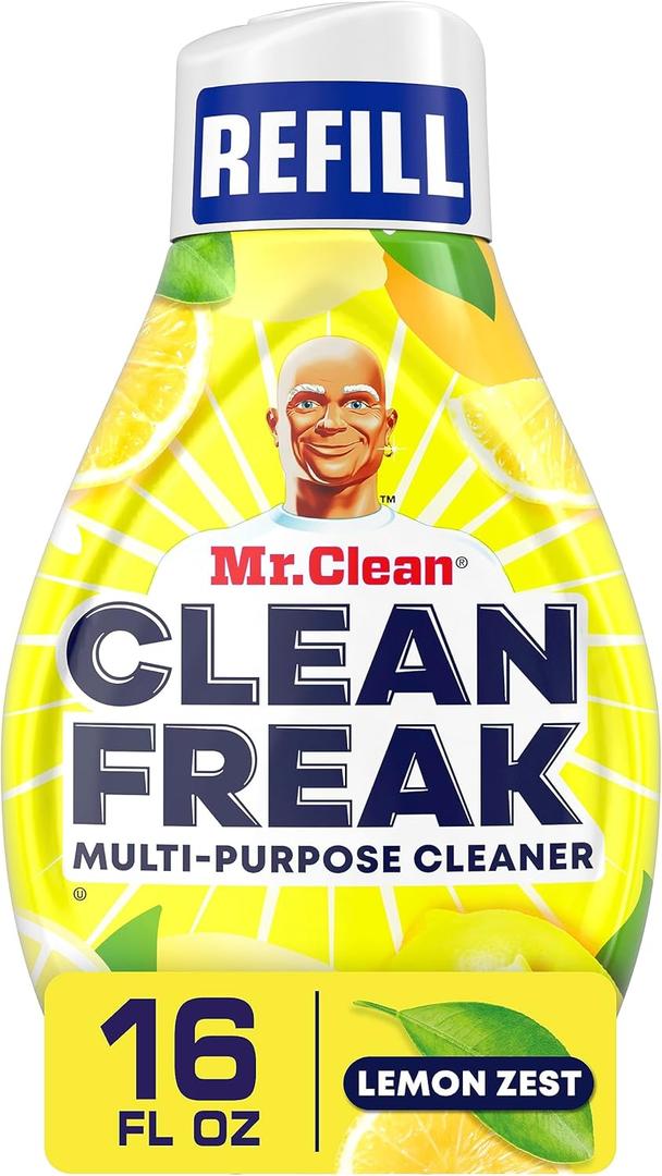 Mr. Clean, Deep Cleaning Mist Multi-Surface Spray, Lemon Zest Scent Refill, 2 Count, 16 Fl Ounce