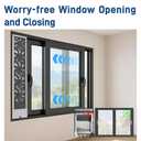 35.4-37.4 Inch White Vertical Window Exhaust Fan for Sliding Windows