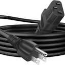 10FT AC Power Cord for ION Block Rocker, ION Pathfinder 2 3 4 280 320, ION Tailgater Speakers, ION Total Pa Supreme/Premier,Monster Rockin Rolle 2 3 4 360, Universal 3 Prong Charging Cable Replacement