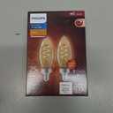 LED B11 E12 AMB 25W 2PK (A)